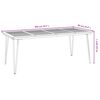 vidaXL Garden Table with Hairpin Legs 200x90x75 cm Solid Wood Acacia