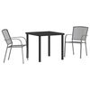 vidaXL Garden Dining Set 5 pcs Anthracite Steel