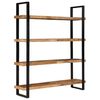 vidaXL 4-Tier Bookcase 160x40x180 cm Rough Mango Wood