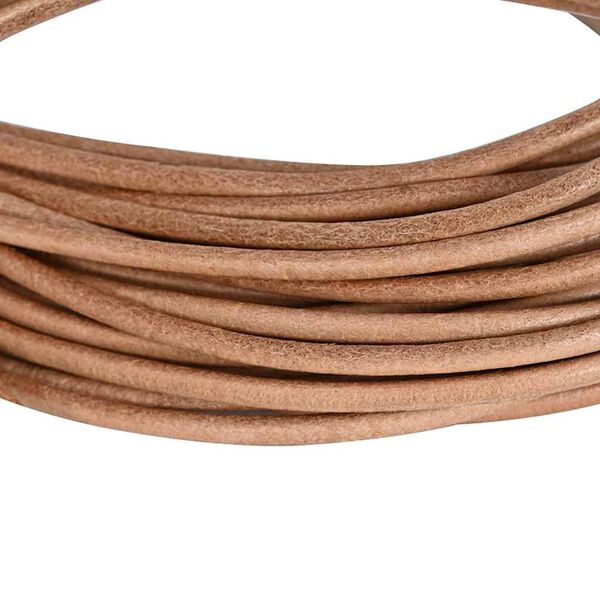 vidaXL Leather Cord Brown &Oslash;3 mm x 50 m Leather