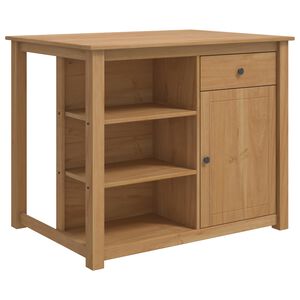 vidaXL Kitchen Island Set 2 pcs PANAMA Honey Wax 112 x 77 x 90 cm