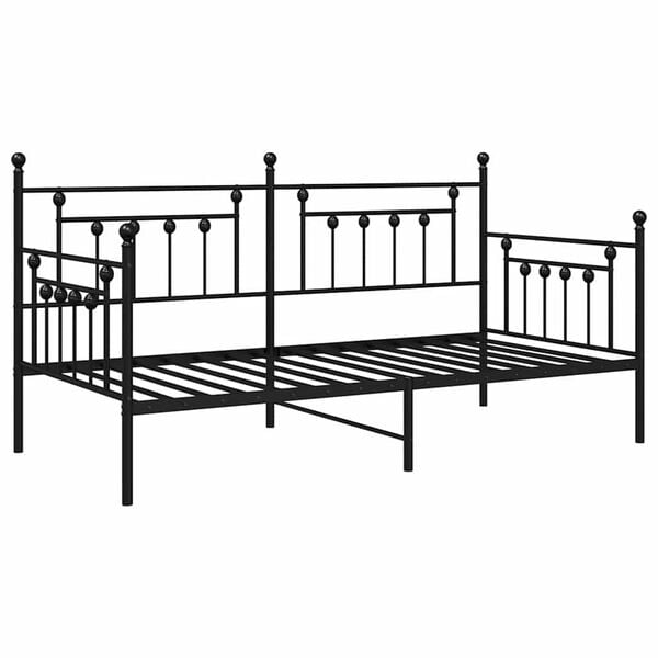 vidaXL Daybed Frame Black 90 x 200 cm Steel