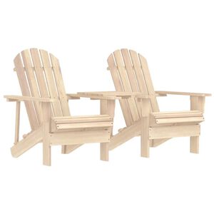 vidaXL Garden Chair | Natural Wood | Solid fir wood | Standard | Ergonomic