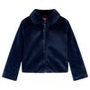 vidaXL Kids' Coat Faux Fur Navy 104