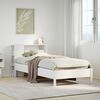 vidaXL Bookcase Bed without Mattress White 90x190 cm Single Solid Wood Pine