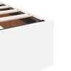 vidaXL Ottoman Bed Frame without Mattress White Single Faux Leather