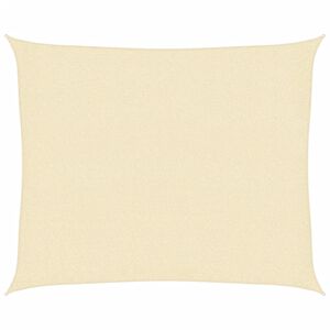 vidaXL Sunshade Sail 160 g/m&sup2; Cream 2.5x3 m HDPE