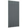 vidaXL Roof Panels 36 pcs Galvanised Steel Anthracite 80x36 cm