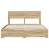 vidaXL Bed Frame with Drawer Sonoma Oak 180 x 200 cm Engineered Wood