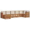 vidaXL Outdoor Sofa Set 7 pcs Natural
