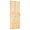 vidaXL Sliding Door with Hardware Set 85x210 cm Solid Wood Pine