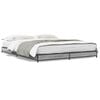 vidaXL Bed Frame without Mattress Grey Sonoma 120x200 cm