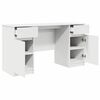 vidaXL Desk with Drawer White 140 x 49 x 76 cm Engineered wood