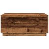 vidaXL Coffee Table with LED Lights Old Wood 90x50x40 cm