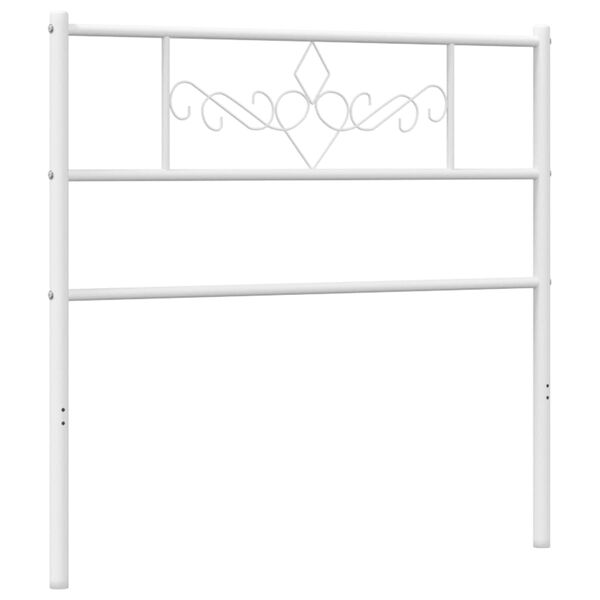 vidaXL Metal Headboard White 107 cm