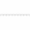 vidaXL Garden Fence with Spear Top Steel 1781.5x150 cm Black