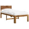 vidaXL Single Bed Frame with Headboard ROSTOCK Natural 75 x 190 cm