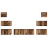 vidaXL TV Cabinet Set Wall-mounted 8 pcs Old Wood Engineered Wood