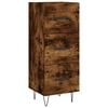 vidaXL Sideboard Smoked Oak 34,5x34x90 cm Engineered Wood
