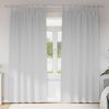 vidaXL Blackout Curtains with Rings 2 pcs Pale Grey 245 x 140 cm