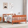 vidaXL Bed Frame without Mattress Wax Brown 120x190 cm Small Double Solid Wood Pine