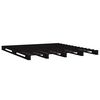 vidaXL Pallet Bed without Mattress Black Small Double Solid Wood