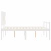 vidaXL Senior Bed without Mattress White Small Double Solid Wood