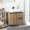 vidaXL Bathroom Cabinet Artisan Oak 65x33x60 cm Engineered Wood