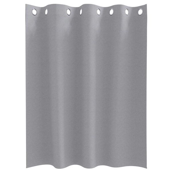 vidaXL Blackout Curtains with Rings 2 pcs Light Grey 140 x 140 cm