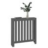 vidaXL Radiator Cover Grey 79.5x19x84 cm Solid Wood Pine