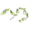 vidaXL Christmas Flower Garlands 6 pcs Purple 200 cm