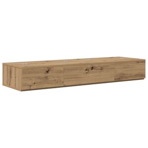 vidaXL Studio Desk Artisan Oak 130 x 40 x 19.5 cm Engineered Wood