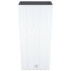 vidaXL Planter with Removable Inner White 11 / 26.5 L PP Rattan