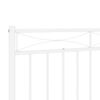 vidaXL Metal Headboard White 180 cm