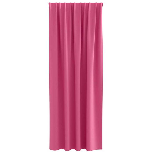 vidaXL Blackout Curtains with Rings 2 pcs Bright Pink 225 x 140 cm