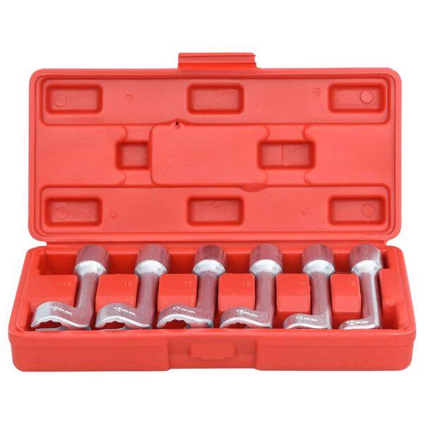vidaXL 6 Piece L-type Open-ended Ring Wrench Socket Set