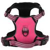 vidaXL Dog Harness with Reflective Stripes Adjustable Pink M