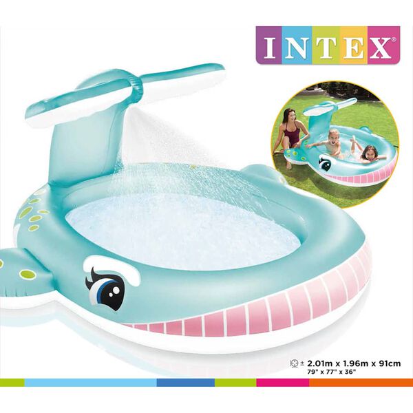 Intex Whale Spray Pool 201x196x91 cm