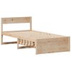 vidaXL Bed Frame without Mattress 90x190 cm Single Solid Wood Pine