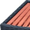 vidaXL Spa Step Poly Rattan 92x45x25 cm Black