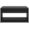 vidaXL Hall Bench Black Oak 83 x 38 x 45 cm Engineered Wood and Fabric