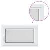 vidaXL Basement Window "RISOR" 100x60 cm Tilt&Turn DIN Right White