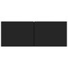 vidaXL TV Cabinets 2 pcs Black 80x30x30 cm Engineered Wood