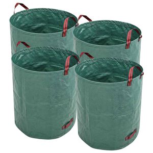 Garden Waste Bag Dark Green 4 pcs 120 L 150 g/sqm