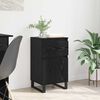 vidaXL Sideboard with Drawer Black oak 35 x 40 x 70 cm Engineered wood