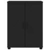 vidaXL Bathroom Cabinet Black 60 x 35 x 80 cm Engineered wood & Metal