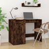 vidaXL Desk with Cabinet Smoked Oak Engineered Wood