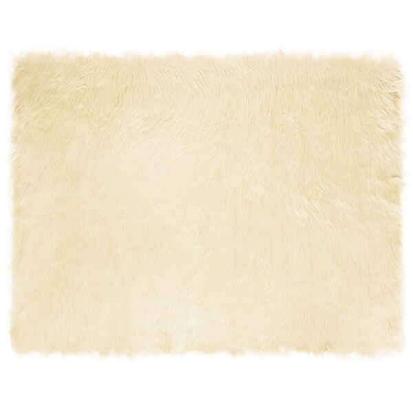 vidaXL Faux Sheepskin Rug Tafalla Cream 240 x 340 cm Polyester