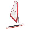 vidaXL Inflatable Stand Up Paddleboard with Sail Set Red and White