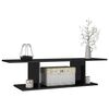 vidaXL Wall Mounted TV Cabinet High Gloss Black 103x30x26.5 cm